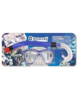 Taucherbrille mit Schnorchel Bismark Erwachsene PVC