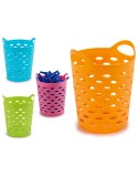 Korb für Wäscheklammern Gelb Blau Orange Rosa polystyrol 14 x 17 x 14 cm (12 Stück)