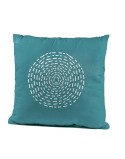 Coussin étnico Cyan 45 x 10 x 45 cm