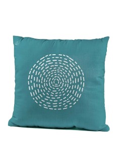 Cushion étnico Cyan 45 x 10 x 45 cm