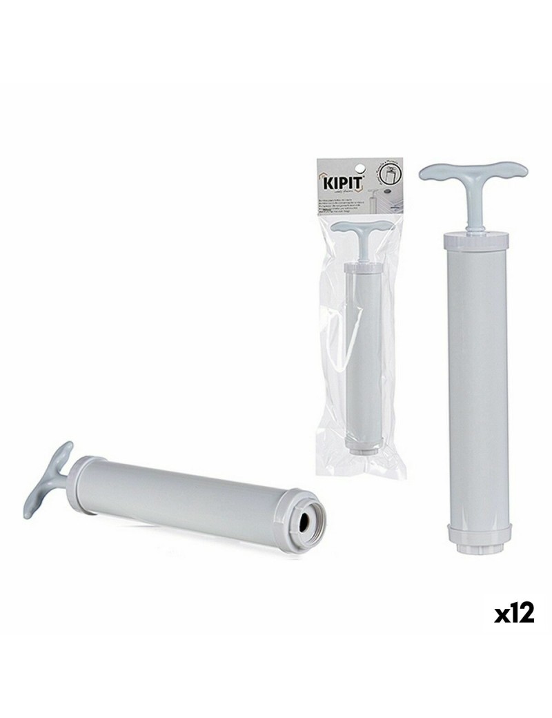 Pompa manuale per sottovuoto Kipit 58099 Bianco Plastica 9 x 30 x 4 cm (12 Unità)