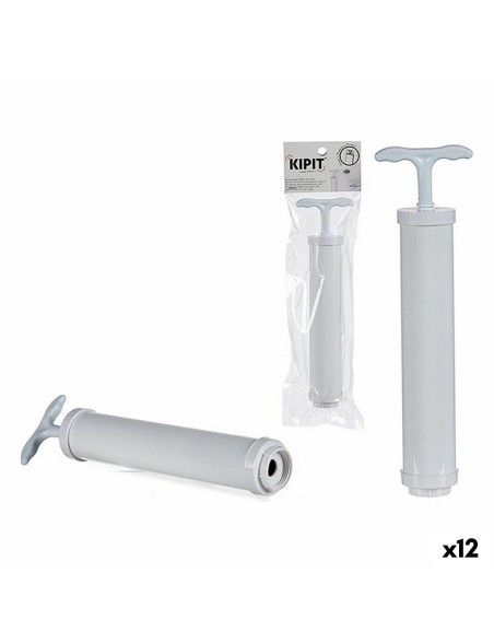 Pompa manuale per sottovuoto Kipit 58099 Bianco Plastica 9 x 30 x 4 cm (12 Unità)