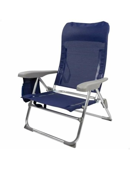 Strandstuhl Colorbaby Madeira Biegsam Marineblau 46 x 58 x 87 cm