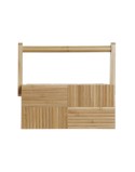 Vassoio Portaposate DKD Home Decor Naturale Bambù 27 x 16,5 x 11,5 cm