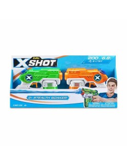 Pistola de Agua X-Shot Warfare Double Small Stealth 2 Piezas 16 x 13 x 3 cm