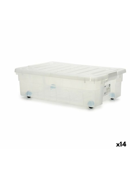 Scatola con Ruote per Organizzare 30 L 40 x 18 x 59,5 cm (14 Unità) Scatola con Ruote per Organizzare 30 L 40 x 18 x 59,5 cm (14 Unità)