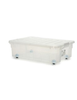 Scatola con Ruote per Organizzare 30 L 40 x 18 x 59,5 cm (14 Unità)