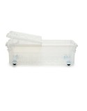 Scatola con Ruote per Organizzare 30 L 40 x 18 x 59,5 cm (14 Unità)