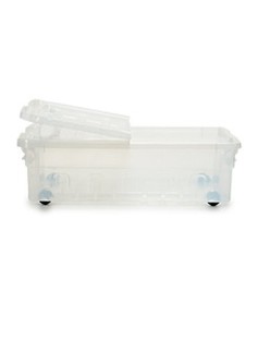 Scatola con Ruote per Organizzare 30 L 40 x 18 x 59,5 cm (14 Unità)