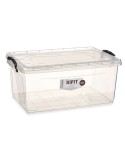 Boîte de rangement avec couvercle Transparent Plastique 22 L 32 x 20,5 x 50 cm (6 Unités)