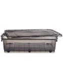 Scatola con Ruote per Organizzare Kipit TP484-2 Antracite Plastica 40 L (6 Unità)