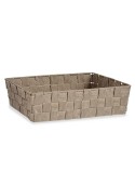 Cestino Multiuso Kipit A3-6885 Beige Stoffa 3,8 L 34 x 8,5 x 21 cm (18 Unità)