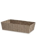 Cestino Multiuso Kipit A3-6885 Beige Stoffa 3,8 L 34 x 8,5 x 21 cm (18 Unità)