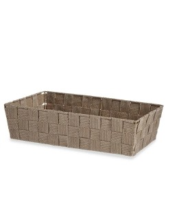 Cestino Multiuso Kipit A3-6885 Beige Stoffa 3,8 L 34 x 8,5 x 21 cm (18 Unità)