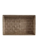 Cestino Multiuso Kipit A3-6885 Beige Stoffa 3,8 L 34 x 8,5 x 21 cm (18 Unità)