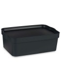 Scatola portaoggetti con coperchio Kipit TP593-1 Antracite Plastica 6 L 21 x 11 x 32 cm (12 Unità)
