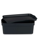 Scatola portaoggetti con coperchio Kipit TP593-1 Antracite Plastica 6 L 21 x 11 x 32 cm (12 Unità)