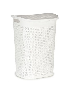 Cesto per i Panni Kipit 4790-3 Bianco Plastica 60 L 43,5 x 57,5 x 34 cm (6 Unità)