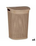 Wäschekorb Kipit 4790-4 Beige Kunststoff 60 L 43,5 x 57,5 x 34 cm (6 Stück)