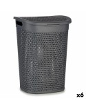 Cesto per i Panni Kipit 4790-2 Antracite Plastica 60 L 43,5 x 57,5 x 34 cm (6 Unità)