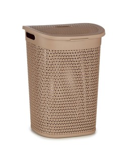 Cesto per i Panni Kipit 4790-4 Beige Plastica 60 L 43,5 x 57,5 x 34 cm (6 Unità)