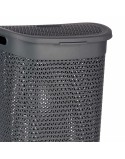 Cesto per i Panni Kipit 4790-2 Antracite Plastica 60 L 43,5 x 57,5 x 34 cm (6 Unità)