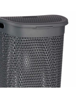 Cesto per i Panni Kipit 4790-2 Antracite Plastica 60 L 43,5 x 57,5 x 34 cm (6 Unità)