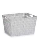 Cesto per i Panni Kipit A3-6875 Bianco Stoffa 10 L 25 x 20 x 35 cm (12 Unità)