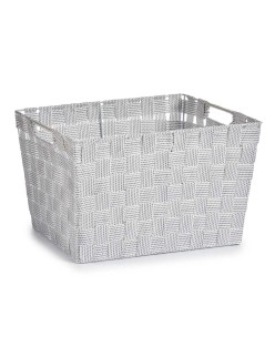 Cesto per i Panni Kipit A3-6875 Bianco Stoffa 10 L 25 x 20 x 35 cm (12 Unità)