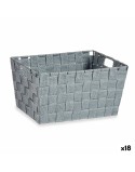Cestino Multiuso Kipit A3-6883 Grigio Stoffa 5 L 30,4 x 14 x 20 cm (18 Unità)