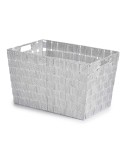 Cesto per i Panni Kipit A3-6875 Bianco Stoffa 10 L 25 x 20 x 35 cm (12 Unità)