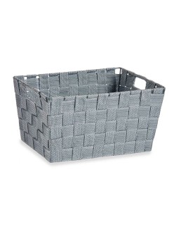 Cestino Multiuso Kipit A3-6883 Grigio Stoffa 5 L 30,4 x 14 x 20 cm (18 Unità)