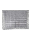 Cesto per i Panni Kipit A3-6875 Bianco Stoffa 10 L 25 x 20 x 35 cm (12 Unità)
