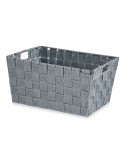 Cestino Multiuso Kipit A3-6883 Grigio Stoffa 5 L 30,4 x 14 x 20 cm (18 Unità)