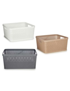 Cestino Multiuso Kipit 4730 Plastica 10 L 36 x 15 x 29 cm (18 Unità)