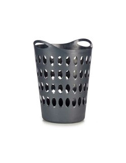 Panier à linge Anthracite Plastique 50 L 44 x 56 x 41 cm (12 Unités)