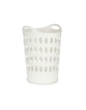 Cesto per i Panni Bianco Plastica 50 L 44 x 56 x 41 cm (12 Unità)