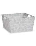 Cestino Multiuso Kipit A3-6883 Bianco Stoffa 30,4 x 14 x 20 cm (18 Unità)