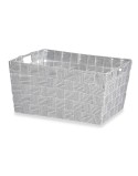 Cestino Multiuso Kipit A3-6883 Bianco Stoffa 30,4 x 14 x 20 cm (18 Unità)
