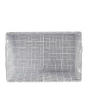 Cestino Multiuso Kipit A3-6883 Bianco Stoffa 30,4 x 14 x 20 cm (18 Unità)