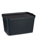 Scatola portaoggetti con coperchio Kipit TP596-1 Antracite Plastica 24 L 29,3 x 24,5 x 45 cm (6 Unità)