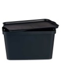 Scatola portaoggetti con coperchio Kipit TP596-1 Antracite Plastica 24 L 29,3 x 24,5 x 45 cm (6 Unità)