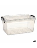 Scatola portaoggetti con coperchio Kipit TP545-1 Trasparente Plastica (12 Unità)