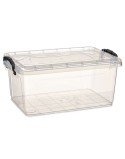 Scatola portaoggetti con coperchio Kipit TP545-1 Trasparente Plastica (12 Unità)