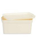 Scatola portaoggetti con coperchio Kipit TP594-4 Crema Plastica 7,5 L 21,5 x 14,5 x 32 cm (12 Unità)