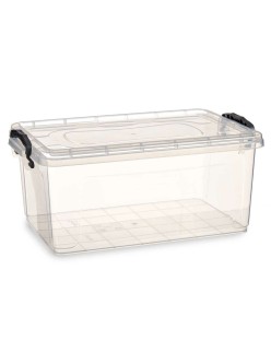Boîte de rangement avec couvercle Kipit TP546-1 Transparent Plastique (12 Unités)
