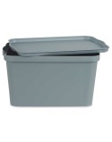 Scatola portaoggetti con coperchio Kipit TP596-2 Grigio Plastica 24 L 29,3 x 24,5 x 45 cm (6 Unità)