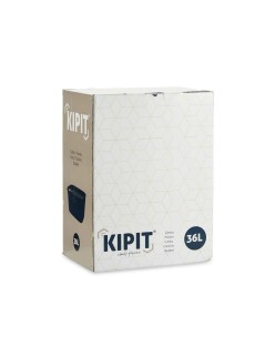 Cesto per i Panni Kipit TP7001-1 Crema Plastica 36 L 36 x 25,5 x 52,5 cm (12 Unità)