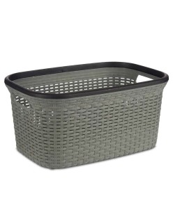 Cesto per i Panni Kipit TP7001-2 Grigio Plastica 36 L 36 x 25,5 x 53 cm (12 Unità)
