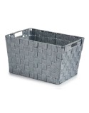 Cesto per i Panni Kipit A3-6875 Grigio Stoffa 10 L 25 x 20,5 x 35 cm (12 Unità)